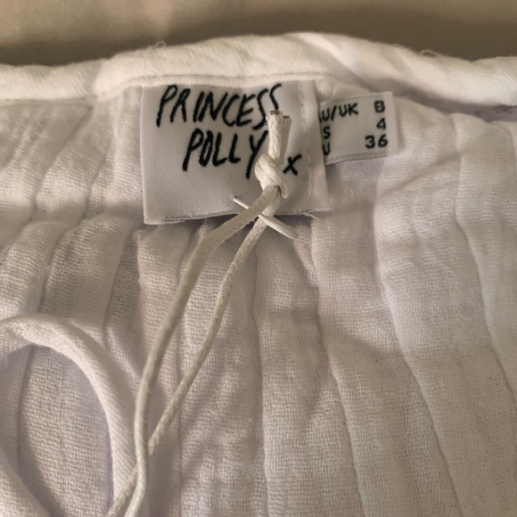 Princess Polly Rachel Top White NWT | sizes 2 and 4 - Picture 9 of 11